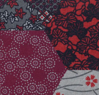 Ковровое покрытие Flotex Vision Floral 200003 Ecosystems Kimono Red